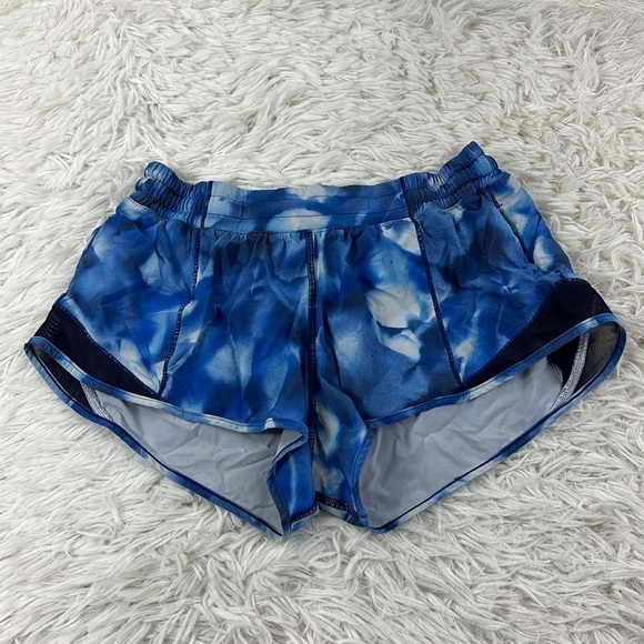 Lululemon Hotty Hot Short II 2.5" Mini Blush Blossom Alpine White Midnight Navy - Picture 1 of 4